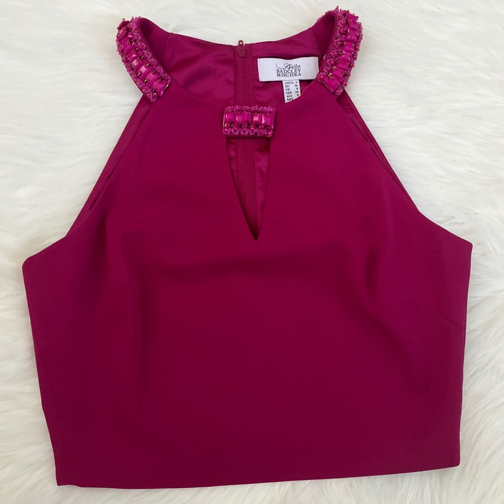 Badgley Mischka Crop blouse